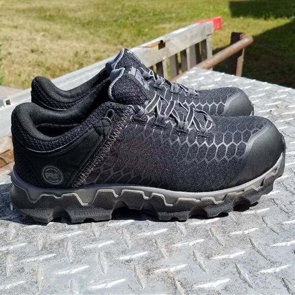 Timberland PRO Powertrain Sport Alloy Toe Work Sneaker - Black 7.5 wide B15 - Picture 7 of 12